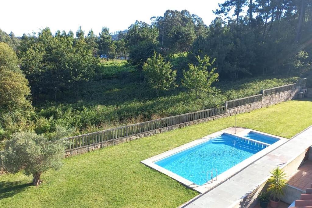 "Sanxenxo Holidays" Atico Con Garaje, Barbacoa Y Piscina A 5 Min Del Centro Kültér fotó